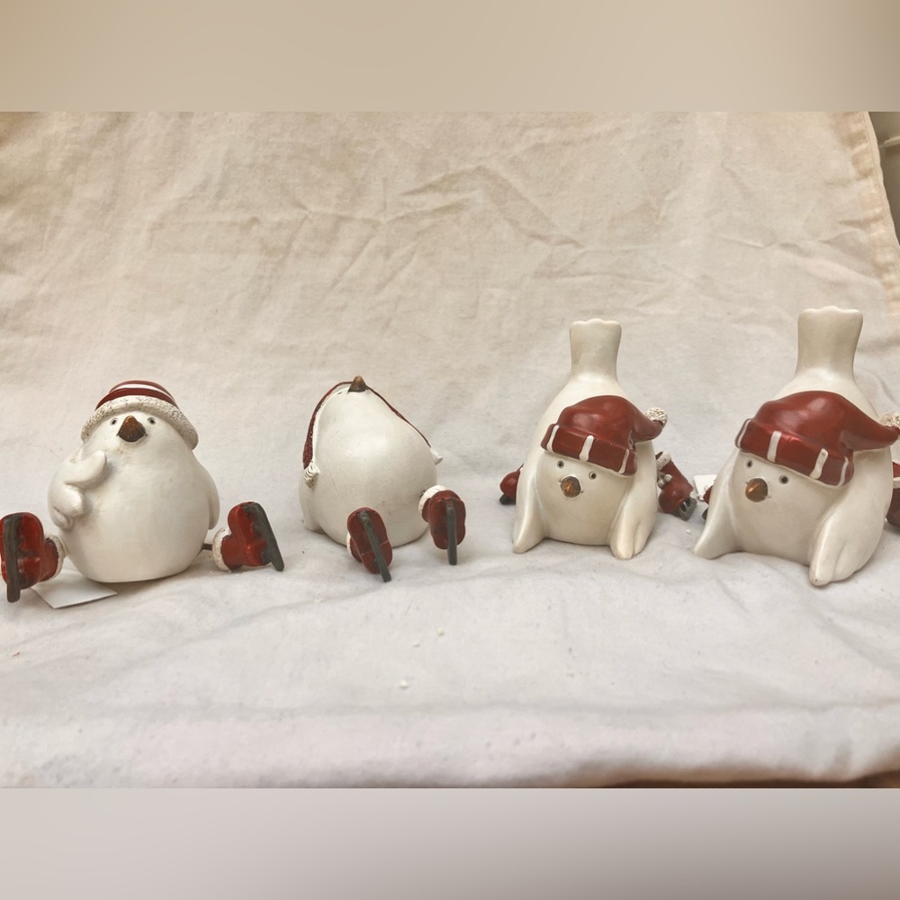 Ganz Brand Winter Bird Sculptures